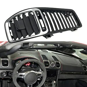ポルシェ ボクスター 981 2012-2016 用ブラック フロント ベンチレーション アウトレット カバー- Black front ventilation outlet cover for Porsche Boxster 981 2012-2016- 【並行輸入品】