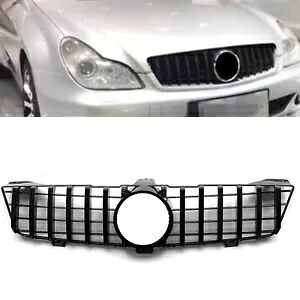 メルセデスベンツ CLS クラス W219 2008-2010 用の黒い車のフロントバンパーグリル- Black car front bumper grille for Mercedes Benz CLS-Class W219 2008-2010- 【並行輸入品】