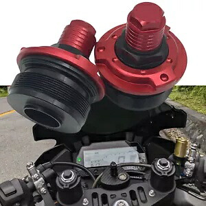 赤い前輪フォークショックアブソーバー調整ネジヤマハ R15 V3 2017-21 2019- Red front wheel fork shock absorber adjustment screws for Yamaha R15 V3 2017-21 2019- 【並行輸入品】