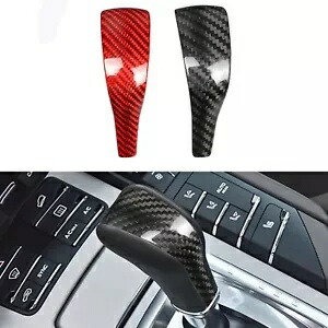 ポルシェカイエン用 2011 2012 2013-2017 カーボンファイバーシフトボタンカバーブラック- For Porsche Cayenne 2011 2012 2013-2017 carbon fiber shift button cover black- 【並行輸入品】