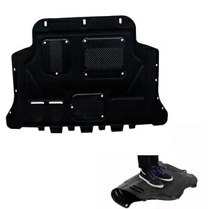 アウディ A3 2015 2016-18 アンダーリッドエンジンシールドスプラッシュ保護フェンダーブラック- For Audi A3 2015 2016-18 underlid engine shield splash protection fenders black- 【並行輸入品】