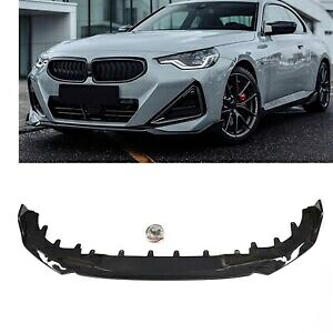 フロントエプロンスポイラースプリンターリップ BMW 2 シリーズ G42 クーペ 22-24 カーボンファイバールック- Front apron spoiler splinter lip for BMW 2 Series G42 Coupe 22-24 carbon fiber look- 【並行輸入品】