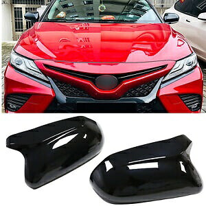 車のバックミラーカバーミラーキャップトヨタカムリ 2018-2024 2019 黒- Car rear-view mirror cover mirror cap for Toyota Camry 2018-2024 2019 black- 【並行輸入品】
