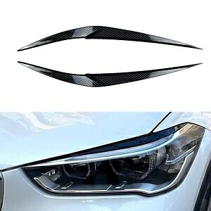 ヘッドライトアイカバーカーボンファイバーブラック BMW X1 F48 2016-2021- Headlights eye cover carbon fiber black for BMW X1 F48 2016-2021- 【並行輸入品】 32,890円