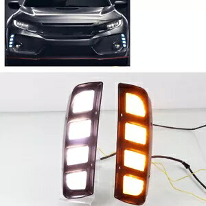 ホンダシビック 2016-2020 2018 車のフロントフラグライト信号光ランプ- For Honda Civic 2016-2020 2018 Car Front Flag Light Signal Light Lamp- 【並行輸入品】
