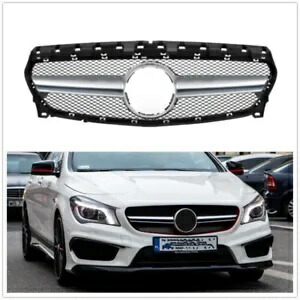 メルセデスベンツ CLA W117 2017-2018 AMG フロントバンパーグリルラジエーターグリル 1PC- For Mercedes-Benz CLA W117 2017-2018 AMG front bumper grille radiator grille 1PC- 【並行輸入品】
