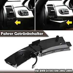 ドリンクホルダーキット左 BMW Z4 E85 E86 2002-2008 51457070323 ブラック- Beverage holder kit left for BMW Z4 E85 E86 2002-2008 51457070323 black- 【並行輸入品】