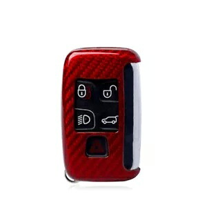 ランドローバージャガーカーボンファイバー用レッドスマートケースキー装飾カバー- Red Smart Case Key Decor Cover For Land Rover Jaguar Carbon Fiber- 【並行輸入品】