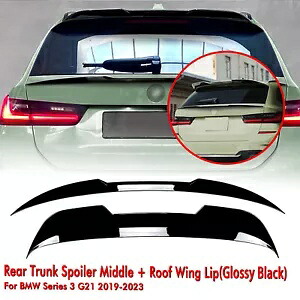 トランクスポイラーウイングリアウイング BMW 3 シリーズ G21 2019-2023 2021 ブラック- Trunk spoiler wing rear wing for BMW 3 Series G21 2019-2023 2021 black- 【並行輸入品】