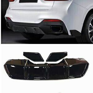 BMW X6 F16 2015-18 リアバンパーディフューザー唇カバーストリップ光沢のある- For BMW X6 F16 2015-18 rear bumpers diffuser lips cover strip shiny- 【並行輸入品】