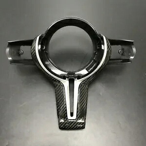 BMW F20 F30 F32 F10 F12 M3 M4 ステアリングホイールトリムブラックカーボンファイバー- For BMW F20 F30 F32 F10 F12 M3 M4 steering wheel trim black carbon fiber- 【並行輸入品】