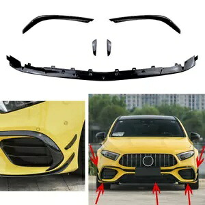 フロントバンパースポイラースプリッターキット 18-20 ベン??ツ A クラスリア A45 W177 用- Front Bumper Spoiler Splitter Kit for 18-20 Benz A-Class Rear A45 W177- 【並行輸入品】
