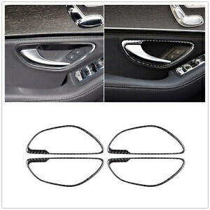 ドアハンドルストリップカーボンファイバーメルセデスベンツ C クラス GLC W205 X253 2015-2022- Door handle strip carbon fiber for Mercedes-Benz C-Class GLC W205 X253 2015-2022- 【並行輸入品】