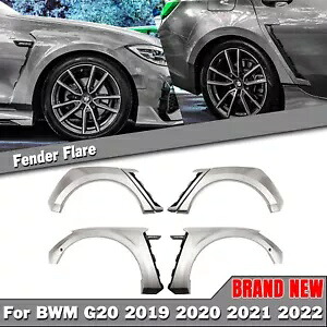 2019-2022 BMW G20 G28 330i M340i M スポーツ ホイール フェンダー ワイドニング シルバー- For 2019-2022 BMW G20 G28 330i M340i M sport wheel fender widening silver- 【並行輸入品】