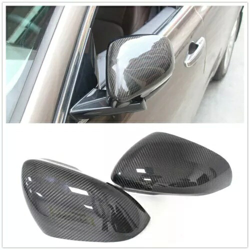 ジャガー XK XF XJ XKR XE 2009+ 交換用カーボンファイバーミラーキャップブラック- For Jaguar XK XF XJ XKR XE 2009+ Replacement Carbon Fiber Mirror Cap Black- 【並行輸入品】