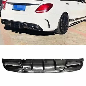 15-2019 ベンツ W205 C200 C250 C300 スポーツ 4 ドア車のリアバンパーディフューザー- For 15-2019 Benz W205 C200 C250 C300 Sport 4-Door Car Rear Bumper Diffuser- 【並行輸入品】