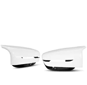 白い車のミラーカバー BMW 5 シリーズ 7 GT M5 G30 38 32 10 12 F90- White car mirror cover for BMW 5 Series 7 GT M5 G30 38 32 10 12 F90- 【並行輸入品】