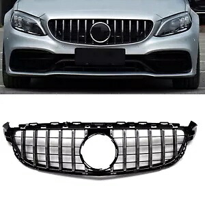 メルセデスベンツ W205 C63/C63S AMG 2015-2018 2016 車のフロントバンパーグリル- For Mercedes Benz W205 C63/C63S AMG 2015-2018 2016 car front bumper grille- 【並行輸入品】