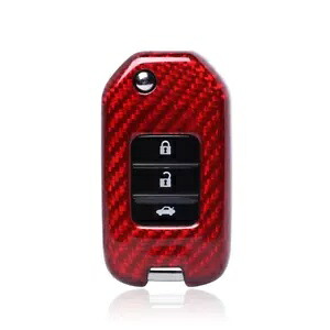 スマートケースキーカバーホンダアコードシビック CR-V カーボンファイバー新- Smart Case Key Cover For Honda Accord Civic CR-V Carbon Fiber New- 【並行輸入品】