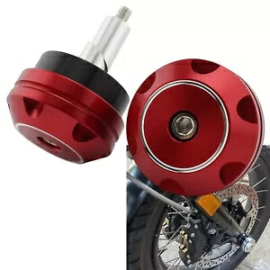 オートバイ前輪車軸キャップナットカバー BMW RnineT 2017-22 2021 レッド- Motorcycle front wheel axle cap nuts cover for BMW RnineT 2017-22 2021 red- 【並行輸入品】