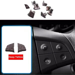 車の茶色のステアリングホイールボタンキャップメルセデスベンツ W164 ML GL クラス 2006-2009 2007- Car brown steering wheel button cap for Mercedes Benz W164 ML GL class 2006-2009 2007- 【並行輸入品】