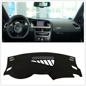 ダッシュボードカバーマット日焼け止めアウディ A4L/S5/A4/A5 ブラック- Dashboard cover mat sun protection for Audi A4L/S5/A4/A5 black- 【並行輸入品】