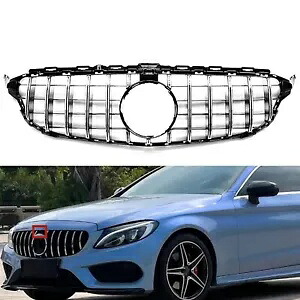 メルセデスベンツ W205 C クラス 2015-18 2016 フロントバンパーグリルラジエーターグリル- For Mercedes-Benz W205 C-CLASS 2015-18 2016 front bumper grille radiator grille- 【並行輸入品】