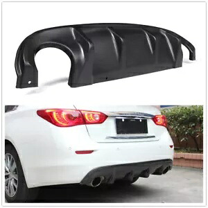 インフィニティ Q50 2014-2017 2015 2016 リアバンパーディフューザー解体エッジリップ- For Infiniti Q50 2014-2017 2015 2016 rear bumper diffuser demolition edge lip- 【並行輸入品】