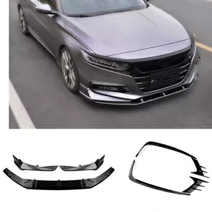 2018-19 ホンダアコードフロントスポイラー + サイドコーナースポイラー + フォグランプ装飾- For 2018-19 Honda Accord front spoiler + side corner spoiler + fog lights decor- 【並行輸入品】
