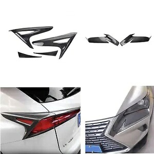 レクサス NX200 2015-20 NX300 フロント + リアヘッドライト眉毛カバーストリップ- For Lexus NX200 2015-20 NX300 front + rear headlights eyebrows cover strip- 【並行輸入品】