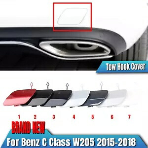 グレー リアバンパー牽引フックカバー ベンツ C クラス W205 2015-18用- Grey Rear Bumper Towing Hook Cover For Benz C-Class W205 2015-18- 【並行輸入品】