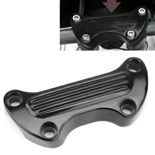 ハンドルバーエレベーショントップターミナル ハーレー スポーツスター 883 ソフテイル ダイナ FXD ブラック IU 用- Handlebar Elevation Top Terminal for Harley Sportster 883 Softail Dyna FXD Black IU- 【並行輸入品】