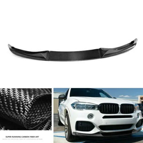 2014 2015 2016-2018 BMW X5 F15 M-SPORT フロントバンパースポイラーカーボンファイバー- For 2014 2015 2016-2018 BMW X5 F15 M-SPORT front bumper spoiler carbon fiber- 【並行輸入品】