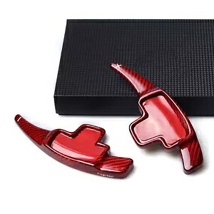 ステアリングホイールシフトロッカーエクステンション ベンツ GLA GLK CLA 2014 カーボンファイバーレッド- Steering wheel shift rocker extension for Benz GLA GLK CLA 2014 carbon fiber red- 【並行輸入品】