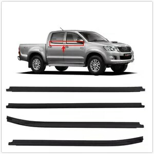 トヨタ ハイラックス SR5/Vigo/MK6 ピックアップ 2004 2005-2015 4 個車のドアウェザーストリップ For Toyota Hilux SR5/Vigo/MK6 Pickup 2004 2005-2015 4PCS Car Door Weatherstrip 【並行輸入品】
