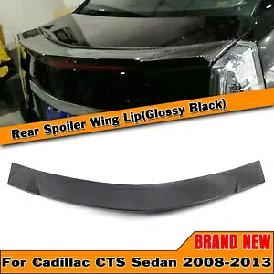 リアトランクスポイラーウィングキャデラック CTS 2008 2009-2013 セダン光沢のある黒 Rear Trunk Spoiler Wing For Cadillac CTS 2008 2009-2013 Sedan Glossy Black 【並行輸入品】
