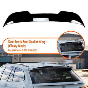 車のグロスブラックリアトランクルーフスポイラーウイングキット BMW 3 シリーズ G21 2019-2023 Car Gloss Black Rear Trunk Roof Spoiler Wing Kit For BMW 3 Series G21 2019-2023 【並行輸入品】