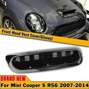 フロントエアベントトリムフードボンネットスクープミニクーパー S R56 2007 08-2014 ブラック Front Air Vent Trim Hood Bonnet Scoop For Mini Cooper S R56 2007 08-2014 Black 【並行輸入品】