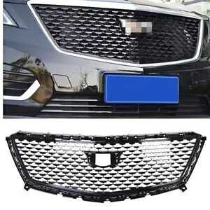 1Pc 車のフロントバンパーグリルグリルカバーブラックキャデラック XT5 2016-2023 新 sng 1Pc Car Front Bumper Grille Grill Cover Black For Cadillac XT5 2016-2023 New sng 【並行輸入品】