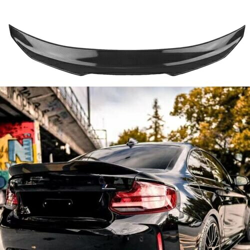 2014-2021 BMW 2 シリーズ F22 F87 M2 クーペ PSM カーボンスタイルリアスポイラーウィング For 2014-2021 BMW 2 Series F22 F87 M2 Coupe PSM Carbon Style Rear Spoiler Wing 【並行輸入品】