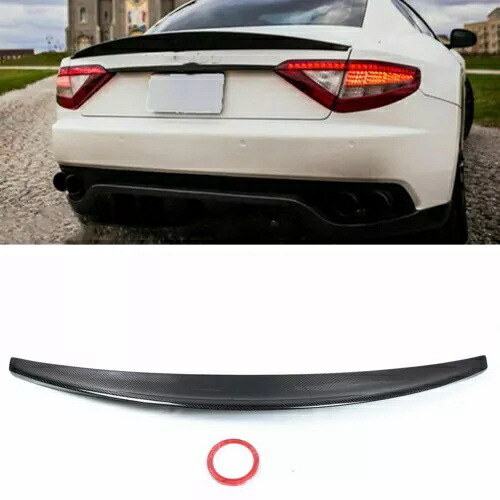 マセラティ グランツーリスモ クーペ GT 2007-15 DCN ブラック リアトランク スポイラー ウイング リップ For Maserati Gran Turismo Coupe GT 2007-15 DCN Black Rear Trunk Spoiler Wing Lip 【並行輸入品】