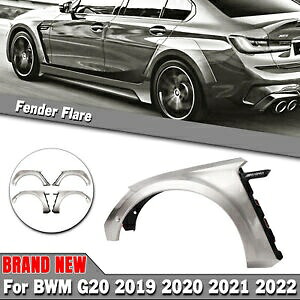 2019-2022 BMW G20 G28 330i M340i M スポーツ シルバー フェンダー フレア AKASAKA 1 セット For 2019-2022 BMW G20 G28 330i M340i M Sport Silver Fender Flares AKASAKA 1 Set 【並行輸入品】