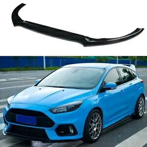 光沢のあるブラックフロントバンパーリップスポイラーフォードフォーカス RS ST 2015 2016-2018 1pc 米国 Glossy Black Front Bumper Lip Spoiler For Ford Focus RS ST 2015 2016-2018 1pc US 【並行輸入品】