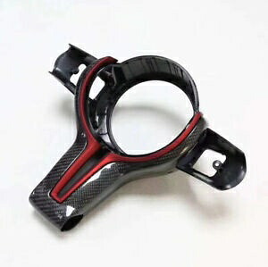 Bmw F20 F30 F32 F10 F12 M3 M4 1PC ステアリングホイールトリムカーボンファイバーレッド For BMW F20 F30 F32 F10 F12 M3 M4 1PC Steering Wheel Trim Carbon Fiber Red 【並行輸入品】