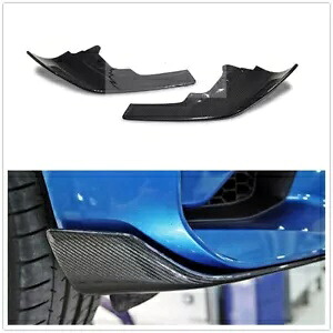 Bmw F87 M2 2016-19 クーペ 2DR カーボンファイバー車のステッカーフロントバンパースプリッター For BMW F87 M2 2016-19 Coupe 2DR Carbon Fiber Car Sticker Front Bumper Splitter 【並行輸入品】