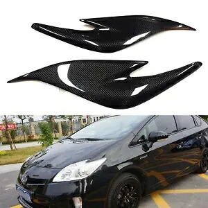 2012 2013 2014-2015 トヨタ プリウス ZVW30 黒ヘッドライト眉毛カバートリム For 2012 2013 2014-2015 TOYOTA Prius ZVW30 Black Headlight Eyebrow Cover Trim 【並行輸入品】
