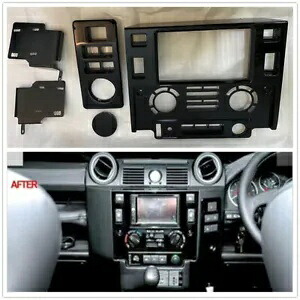 ランドローバーディフェンダー90/110用1セットダッシュナビヘッドユニット筋膜パネルキット For Land Rover Defender 90 /110 1 Set Dash Nav Head Unit Fascia Panel Kit 【並行輸入品】