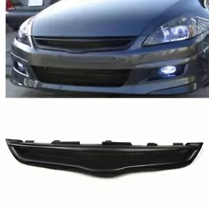 フロントバンパーフードグリルホンダアコード 7th 2006-2007 2 ドアクーペブラック Front Bumper Hood Grill For Honda Accord 7th 2006-2007 2 Door Coupe Black 【並行輸入品】