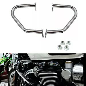 シルバー エンジン ガード クラッシュ プロテクター トライアンフ ボンネビル T100 T120 2016-20 sng用 Silver Engine Guard Crash Protector For Triumph Bonneville T100 T120 2016-20 sng 【並行輸入品】