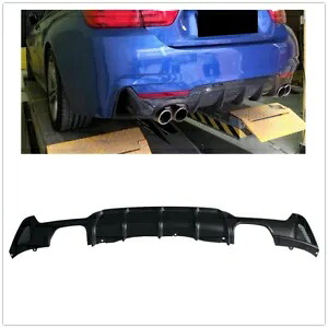 1 セットリアバンパーディフューザー BMW F32 F33 435i M テッククワッドアウト 2014-2020 マット 1 Set Rear Bumper Diffuser For BMW F32 F33 435i M Tech Quad Out 2014-2020 Matte 【並行輸入品】